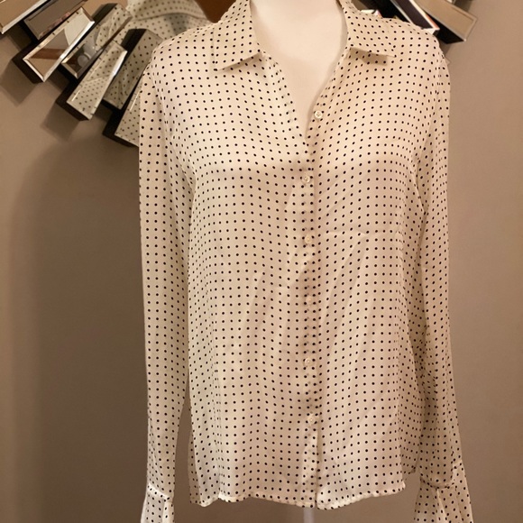 Silk Lauren Ralph Lauren Blouse Size 10 - Picture 1 of 7